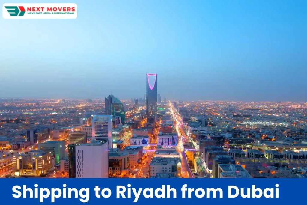 Shipping to Riyadh from Dubai
