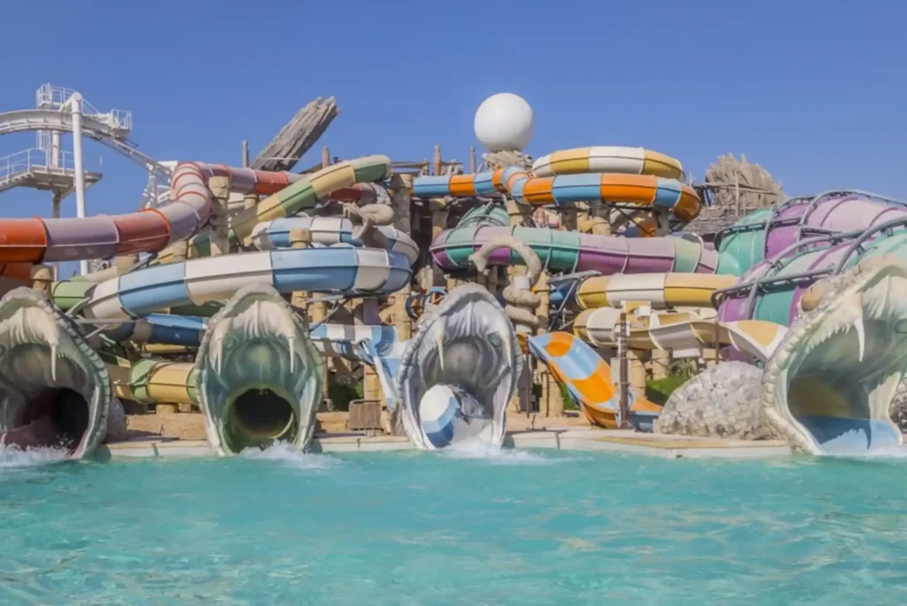 What is the best way to get to Yas Waterworld from Dubai