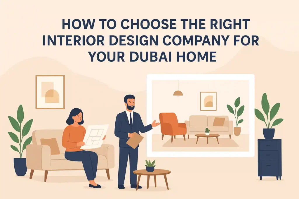 How to Choose the Right Interior Design Company for Your Dubai Home