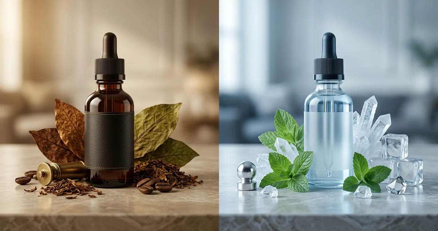 Comparison of classic tobacco and cooling menthol flavor profiles
